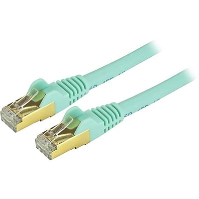 CablesAndKits - STP Snagless Booted Ethernet Cable Pure Copper cm RJ45 Computer & Networking Patch Cord Shielded 10 Pack CAT6A 2 Foot Gray PVC Jacket 